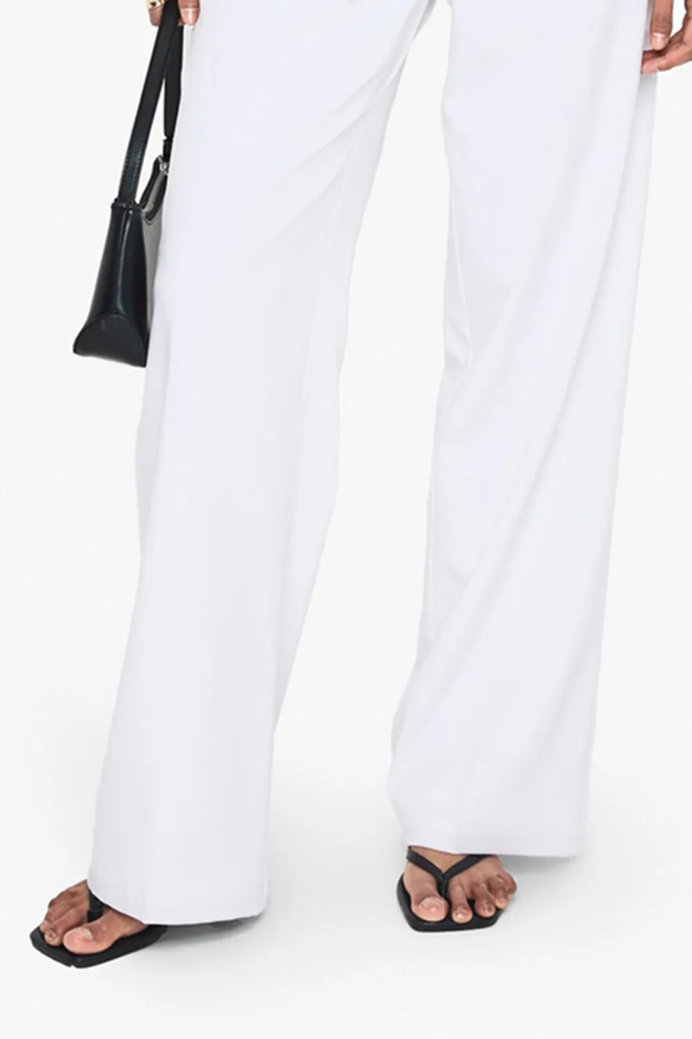 Elegant Tailoring Art White Women's Trousers