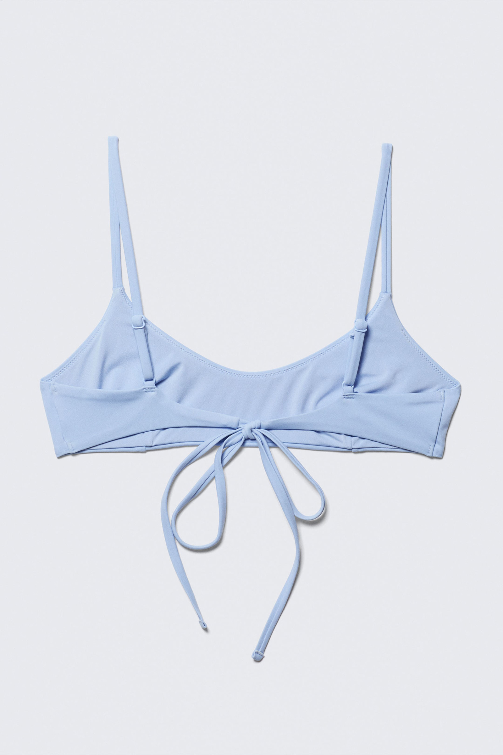 Tied Back Scoop Neck Bikini Top