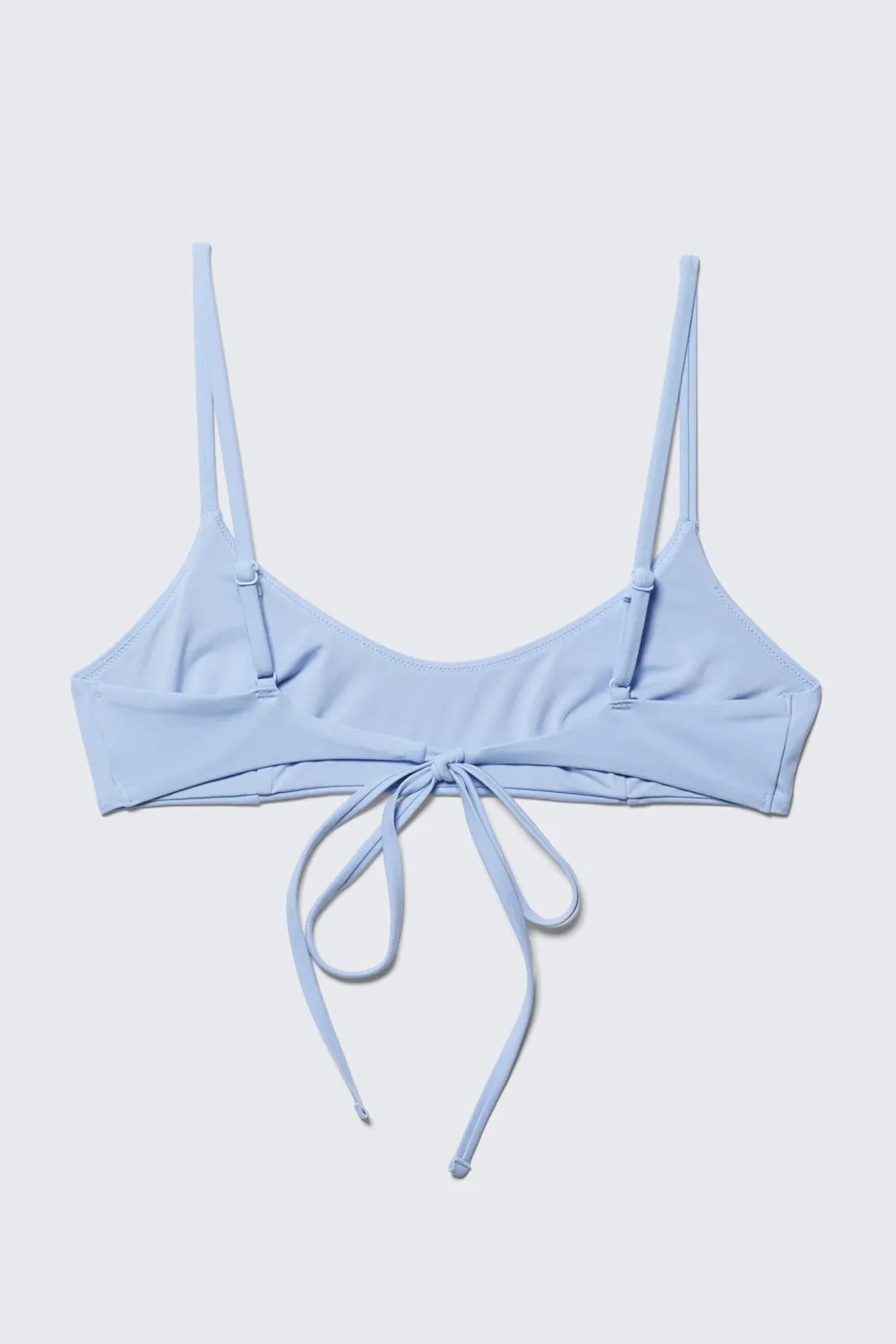 Tied Back Scoop Neck Bikini Top