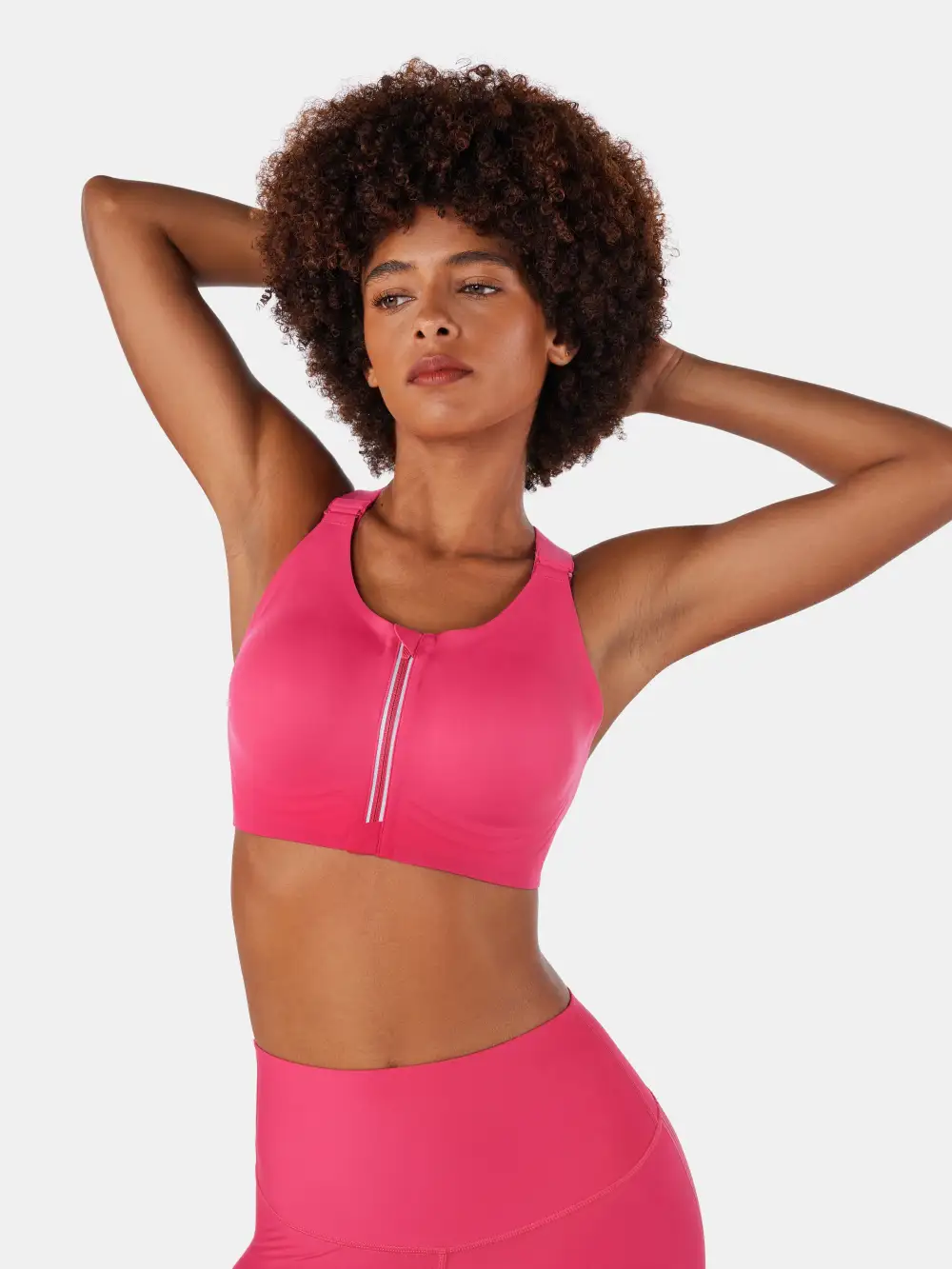 SpeedDry鈩?Front Zip Sports Bra