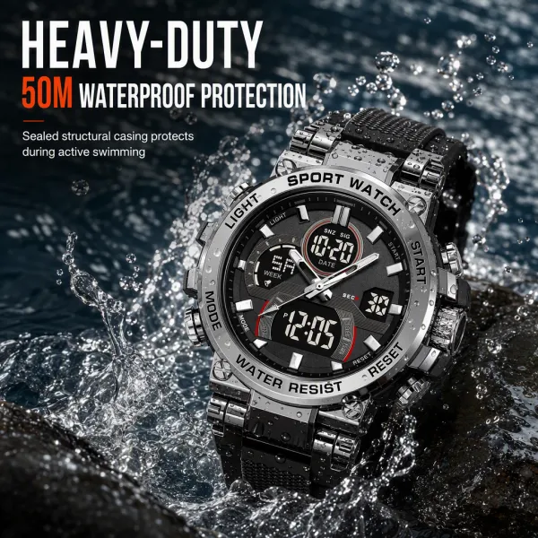 Multi-Function Dual-Movement Business Watch