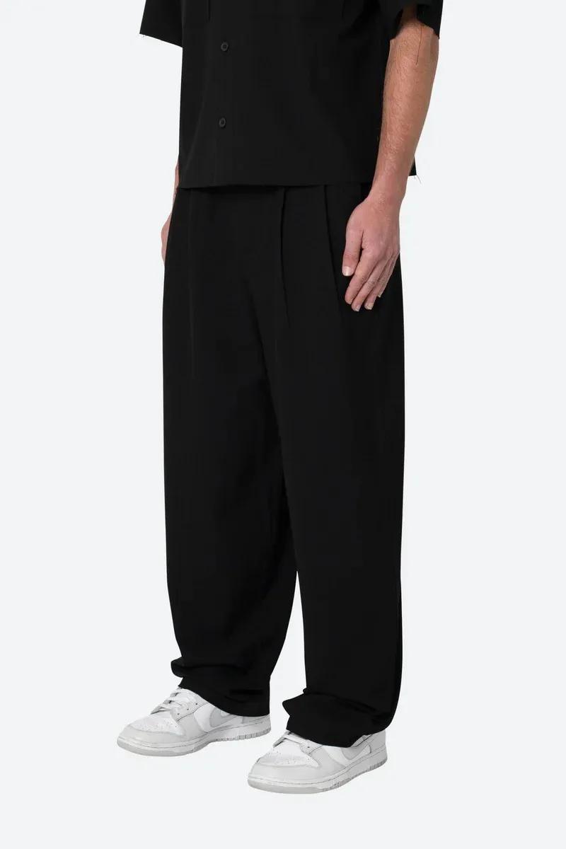JET BLACK LOOSE FIT TROUSER PANTS