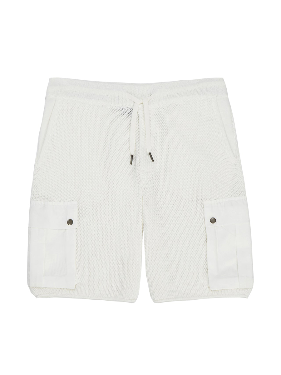 RELAXED OPEN STITCH TIPPED KNITTED SHORTS