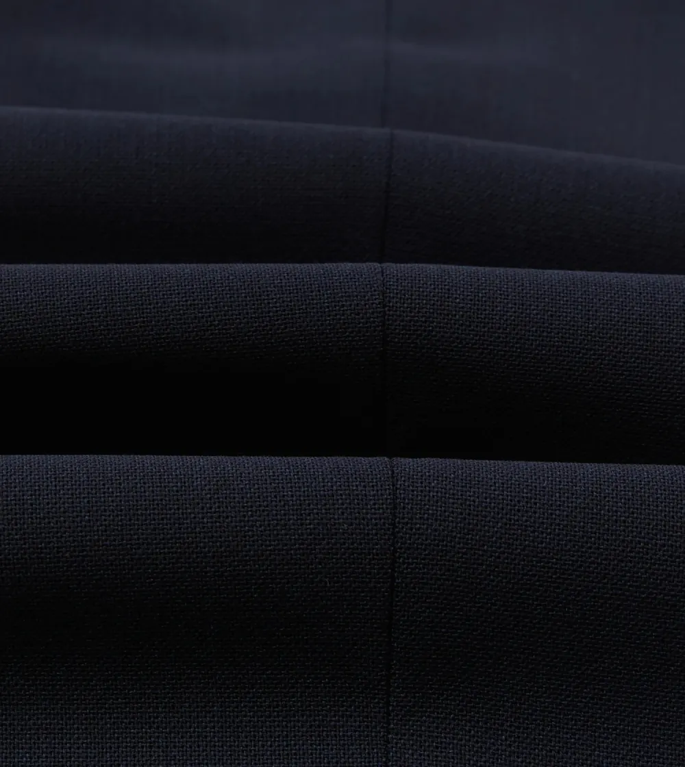 Daily Navy Tropical Wool Single Pleat Trouser