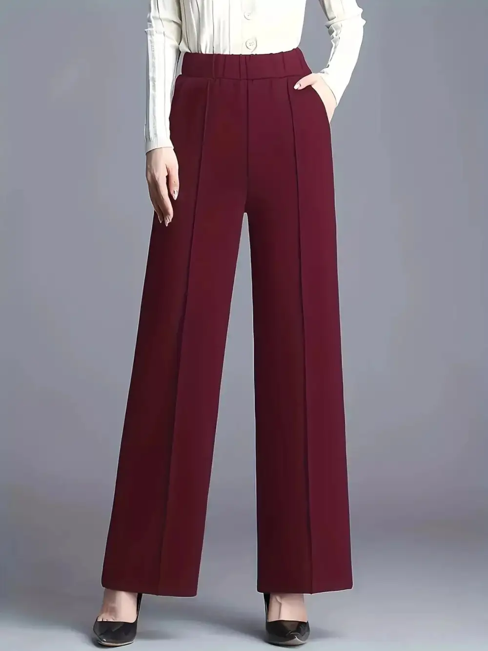 Easygoing Wide Leg High Waist Pants