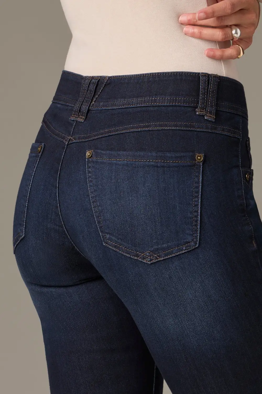 Petite Mid Rise Bootcut Jeans