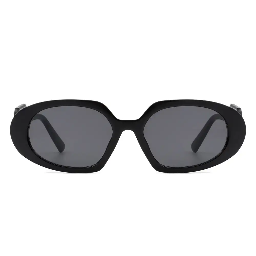 Rectangle Oval Frame Sunglasses