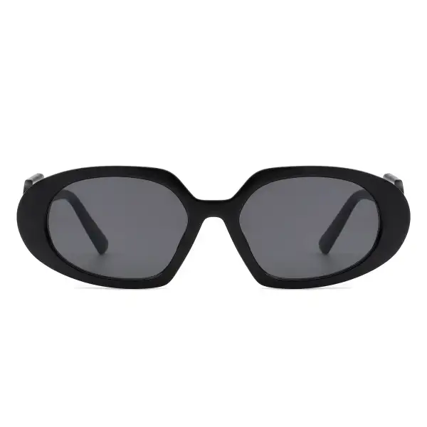 Rectangle Oval Frame Sunglasses