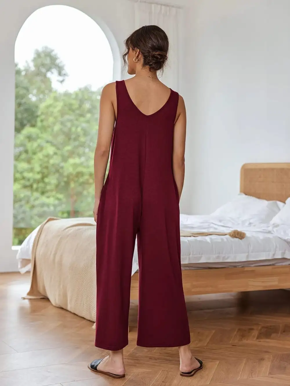 Streetwise Wide Leg Sleeveless Jumpsuit