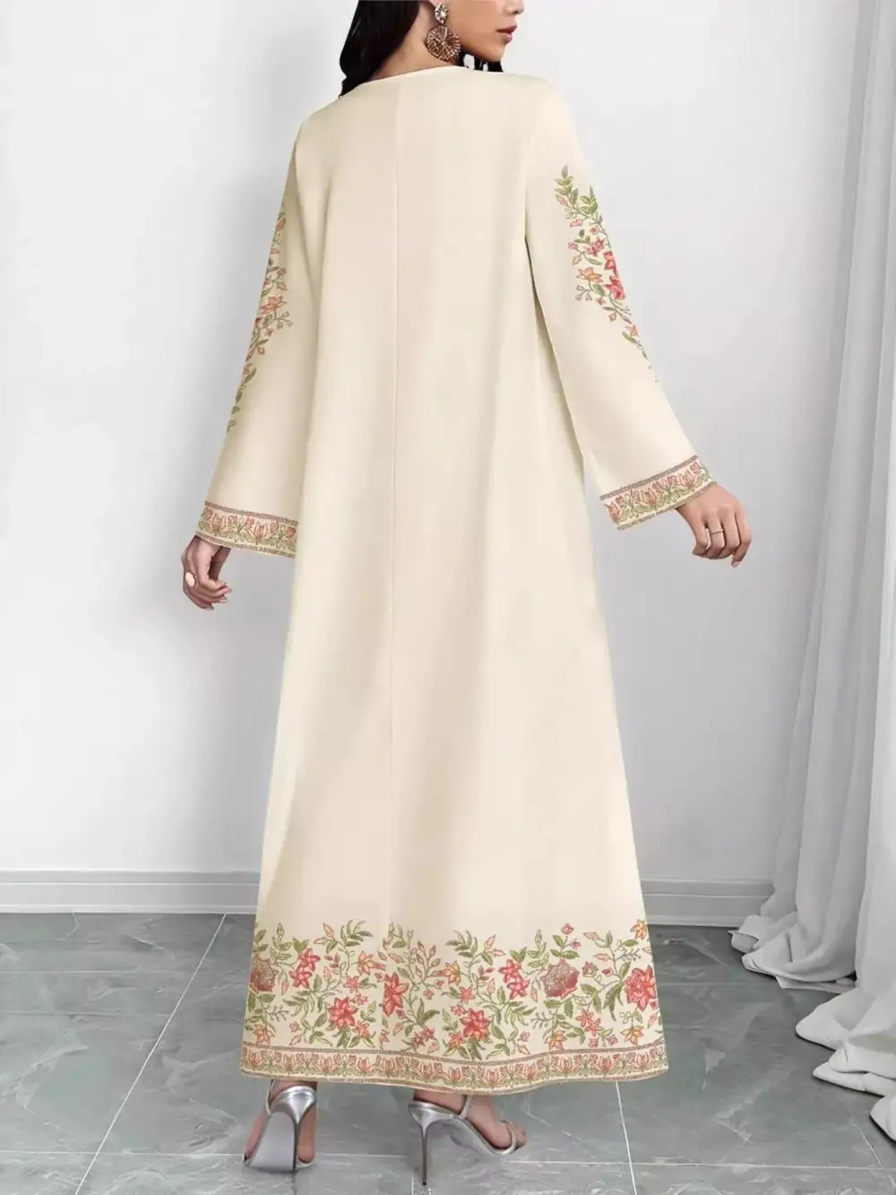 Floral Long Sleeve Maxi Dress