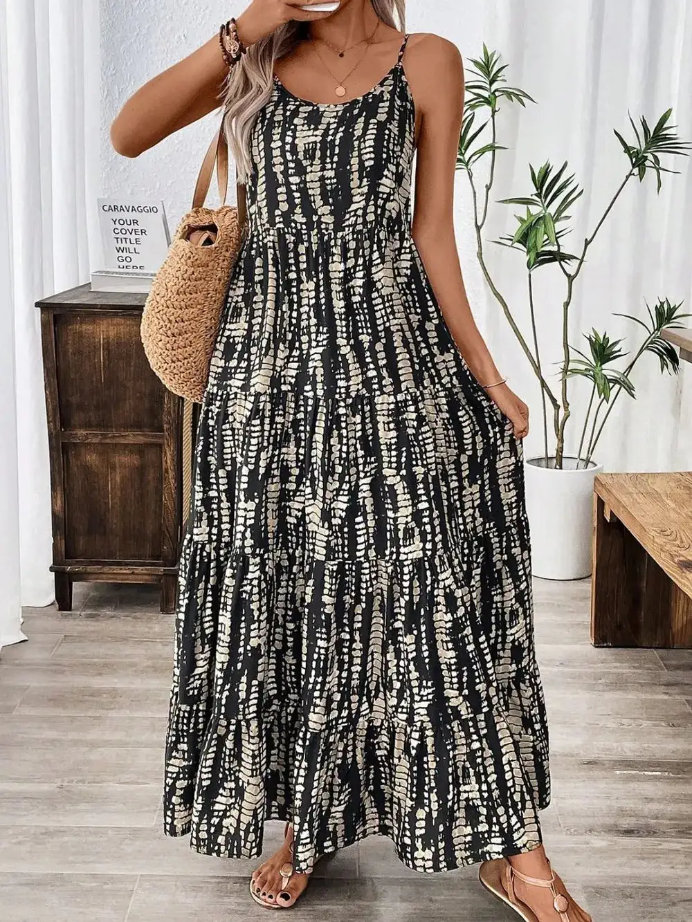 Maxi Scoop Neck Dress