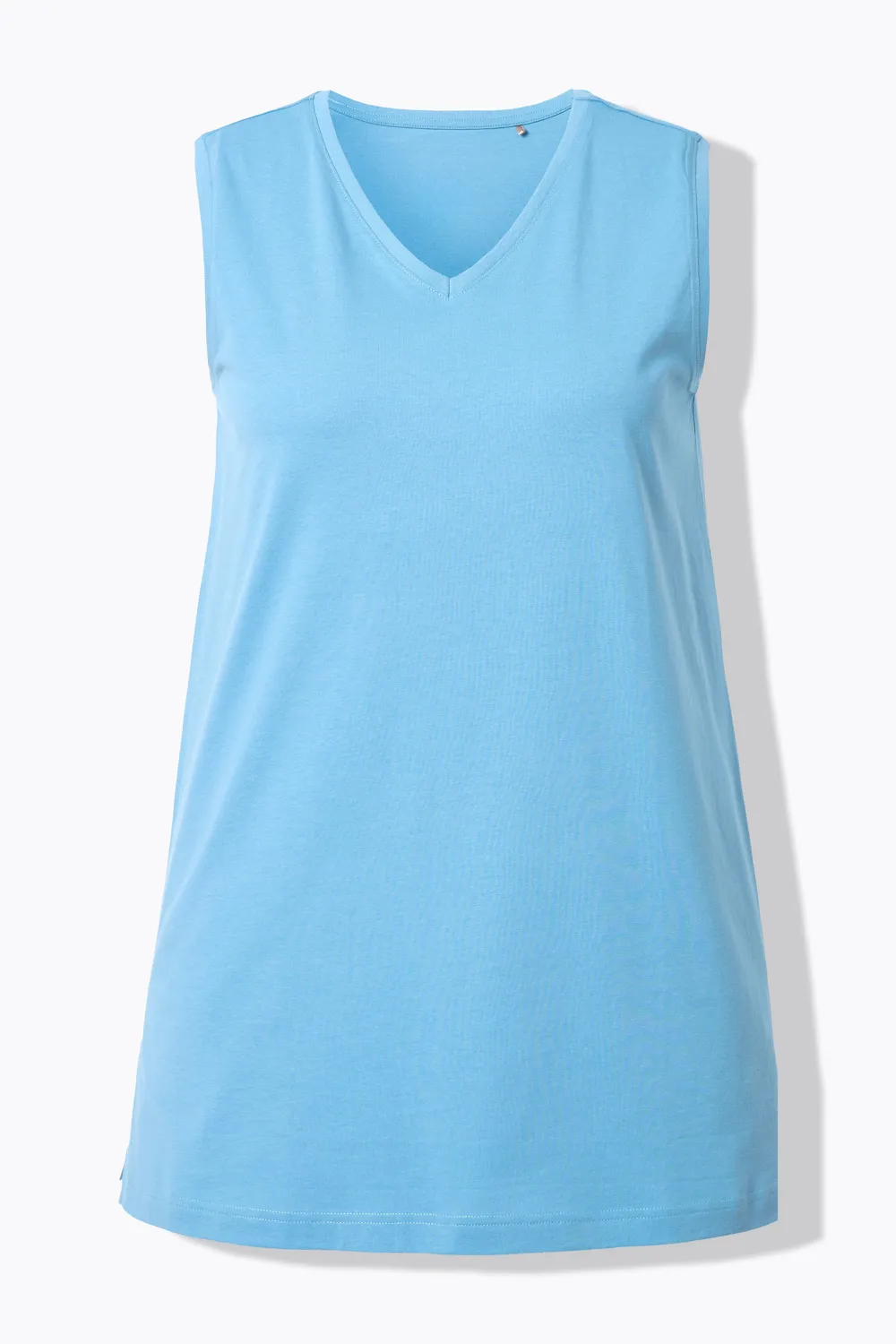Solid Color Sleeveless T-Shirt