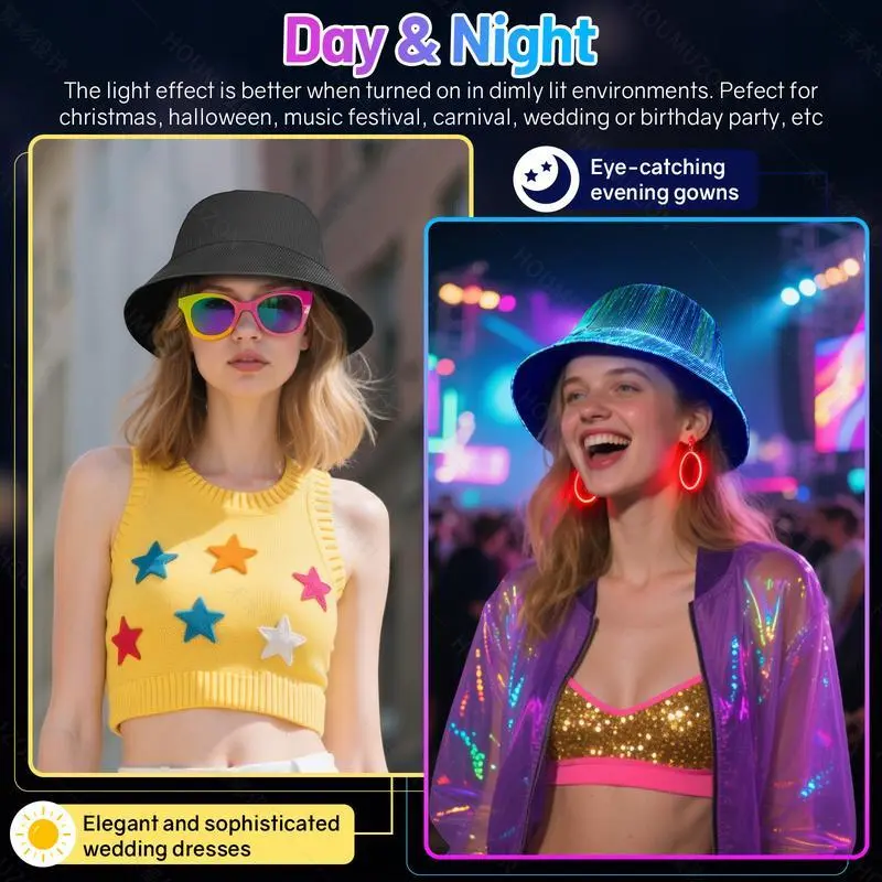LED Light-Up Bucket Hat