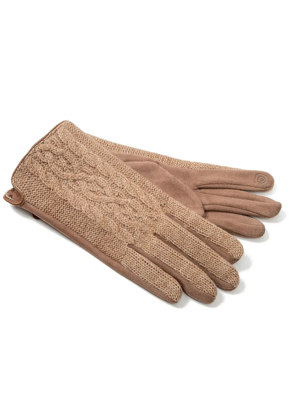 Pure Cotton Knitted Black Thickened Warm Gloves