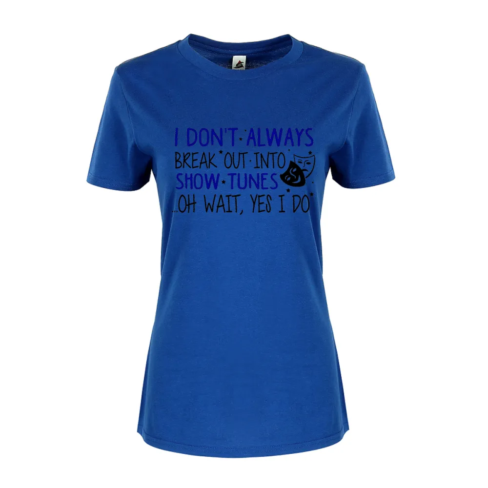 Women's Irregular Lettered T-shirt