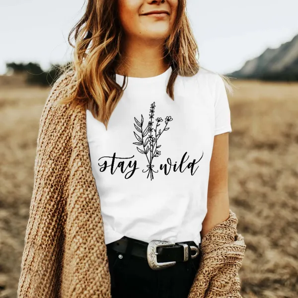 Stay Wild Flower T-shirt
