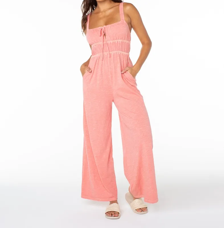 Textured Soft Print Woven Romper