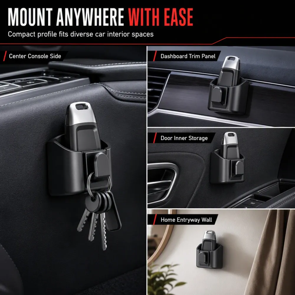 Car Key Fob Holder with Hook
