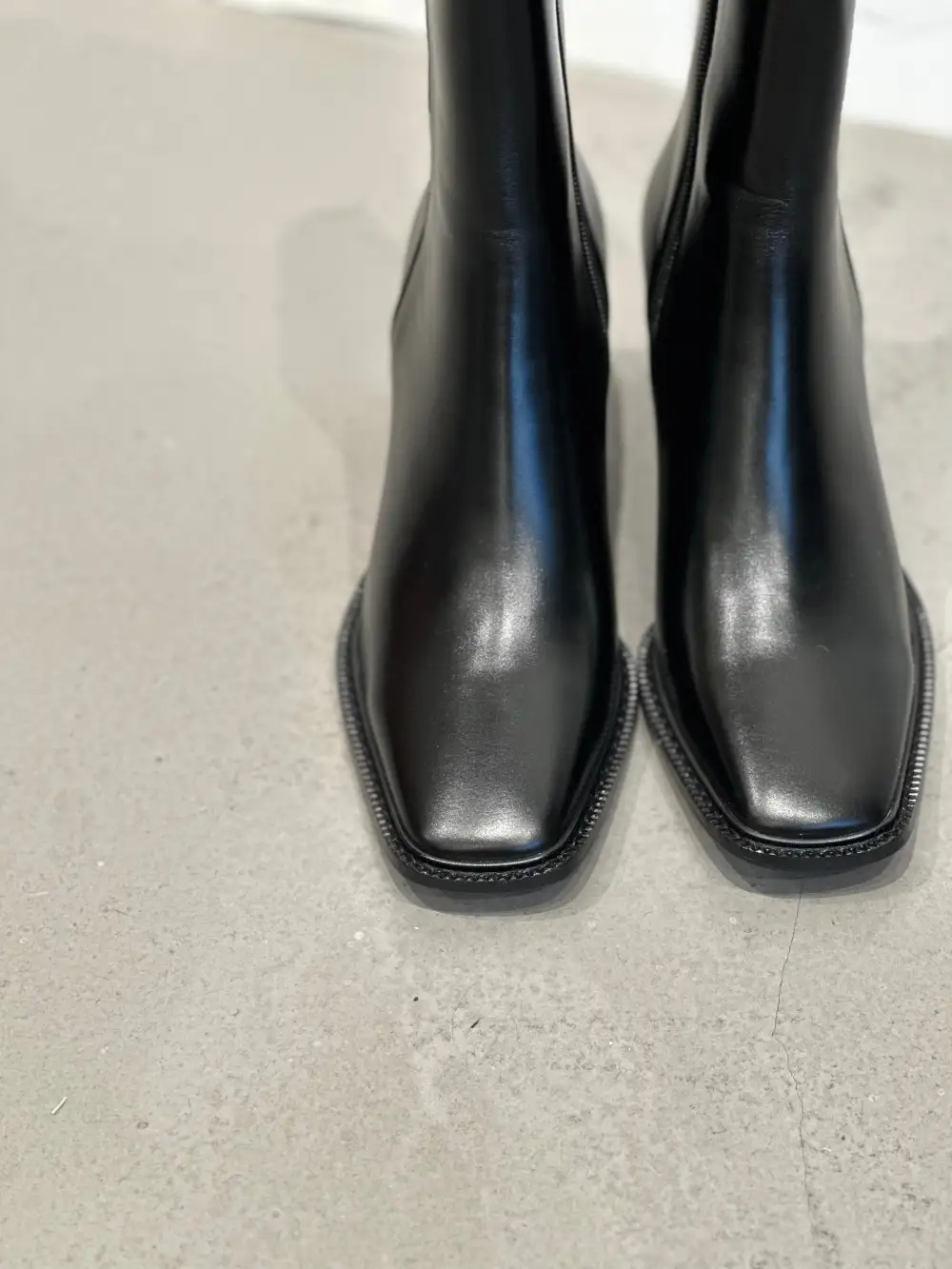 Slimline Fine Faux Leather Everyday Boots