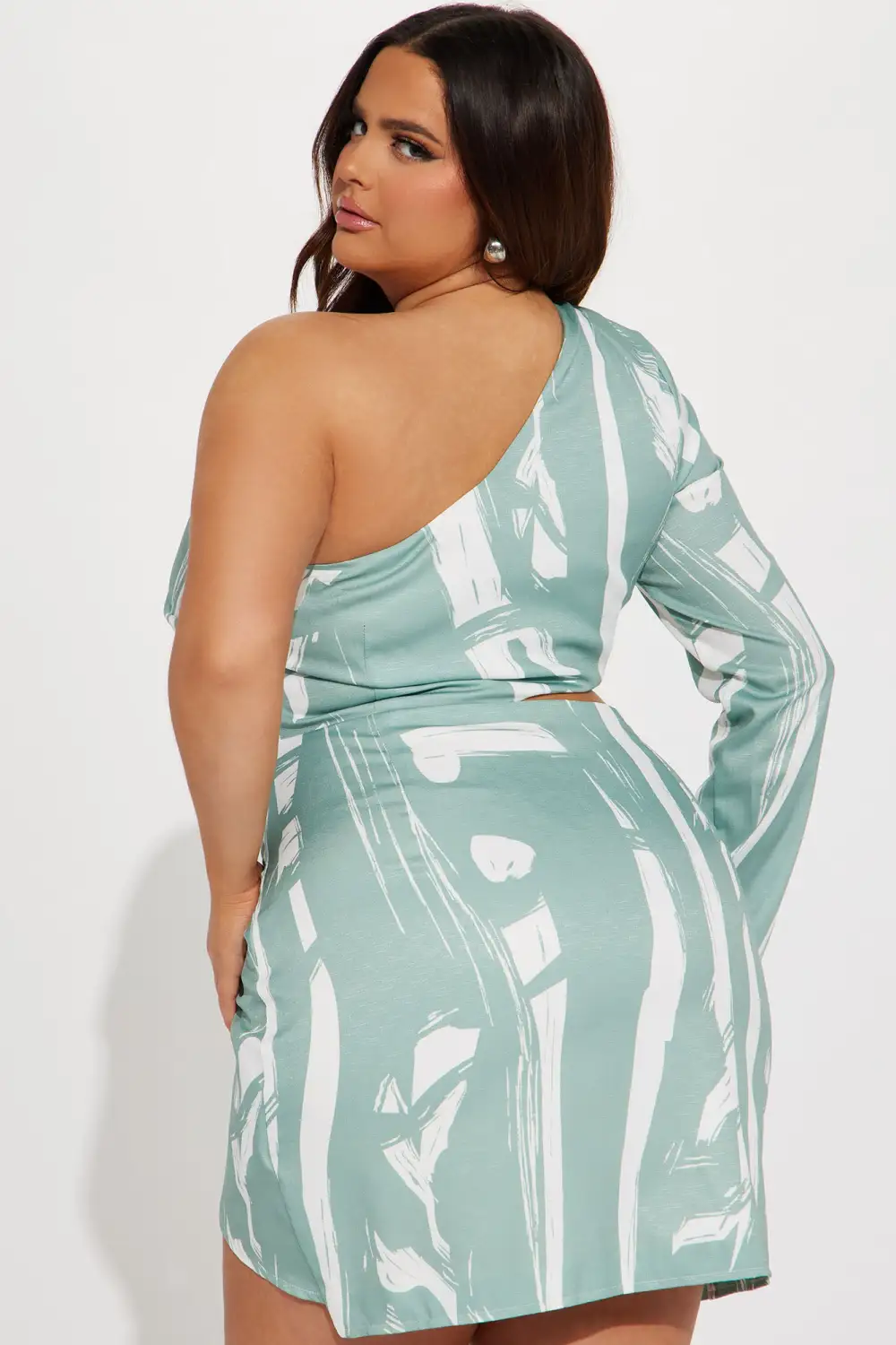 Annalisa Textured Mini Dress - Teal