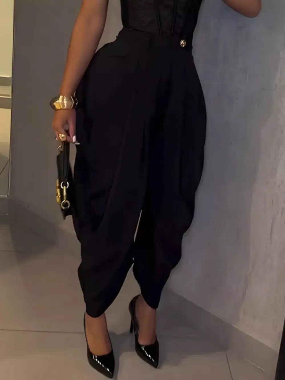 Everyday High Waisted Wide Leg Pleated Pants