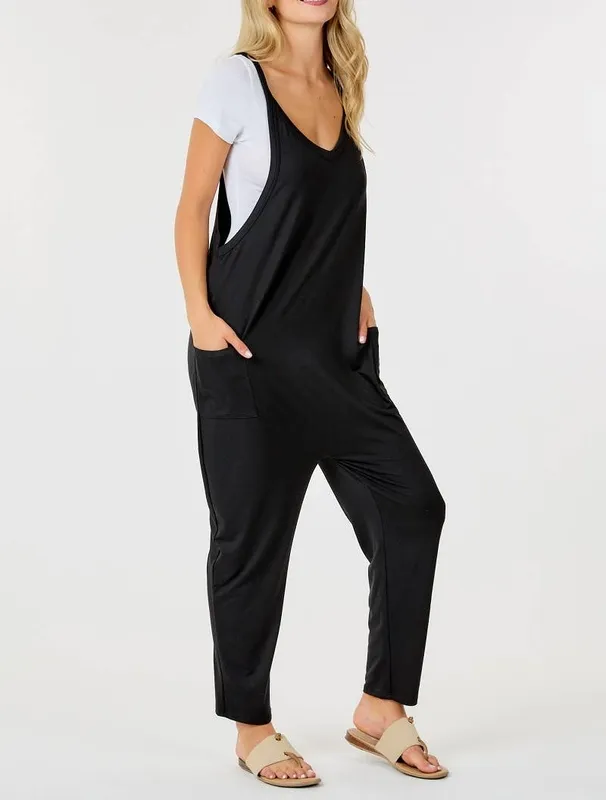 Black Sleeveless Jumpsuit