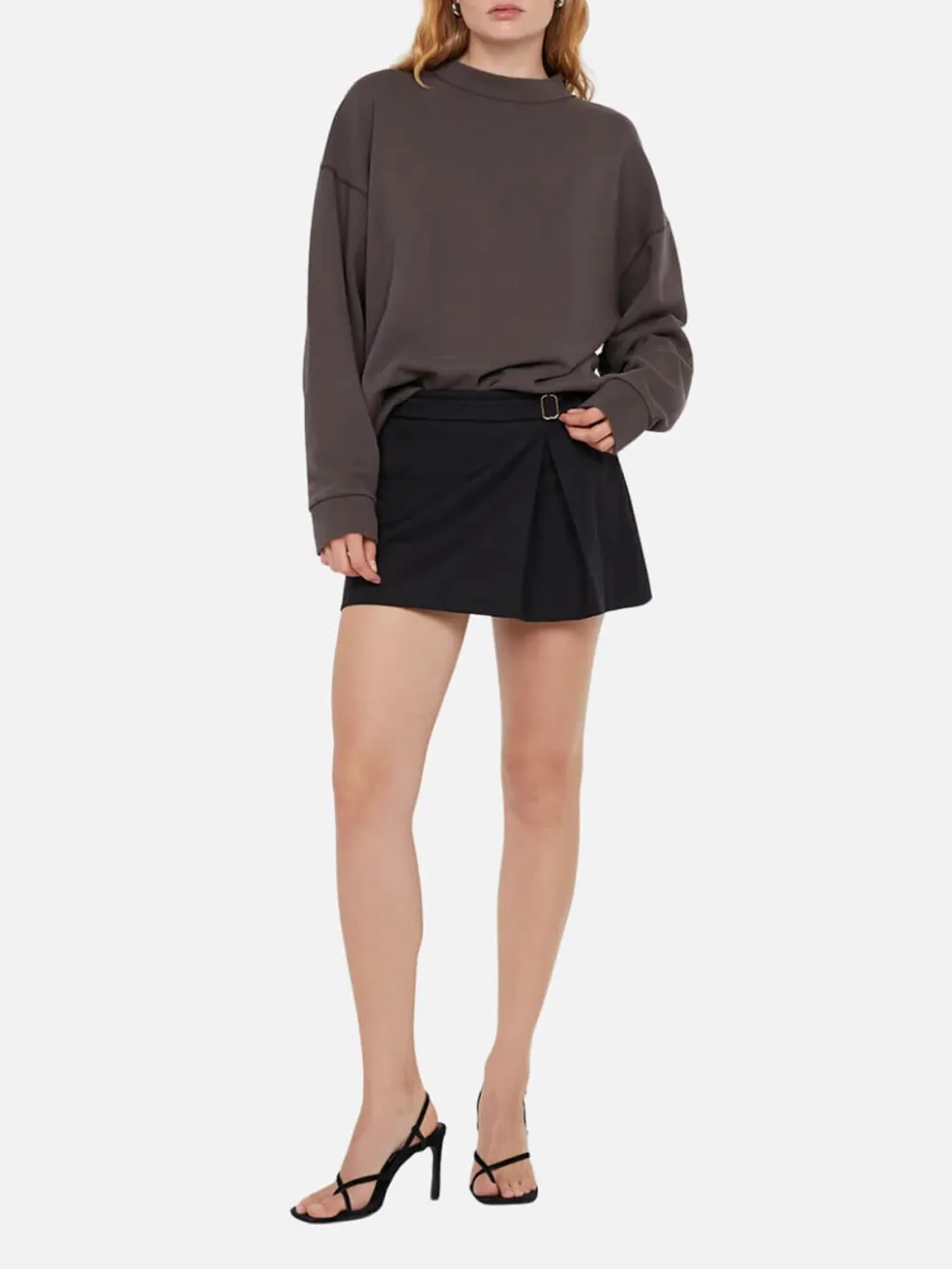 A-Line Plain Mini Skirt