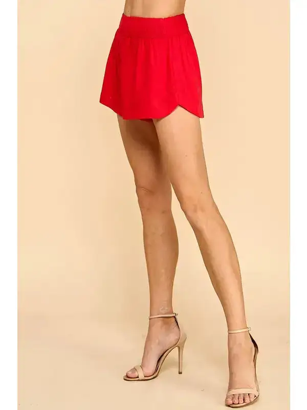 Roomy Linen Blend Casual Shorts