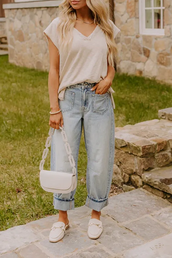 Lazy Loose Jeans For Women