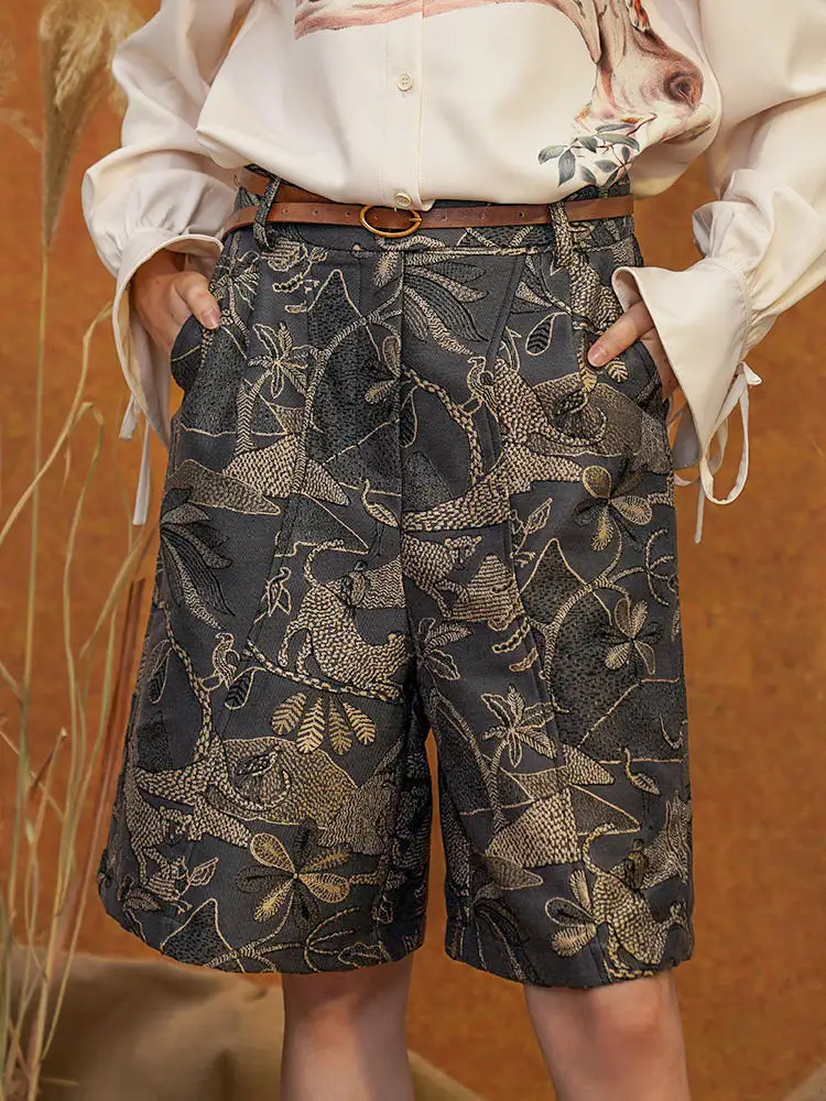Artful Studio Everyday Casual Polyester Shorts