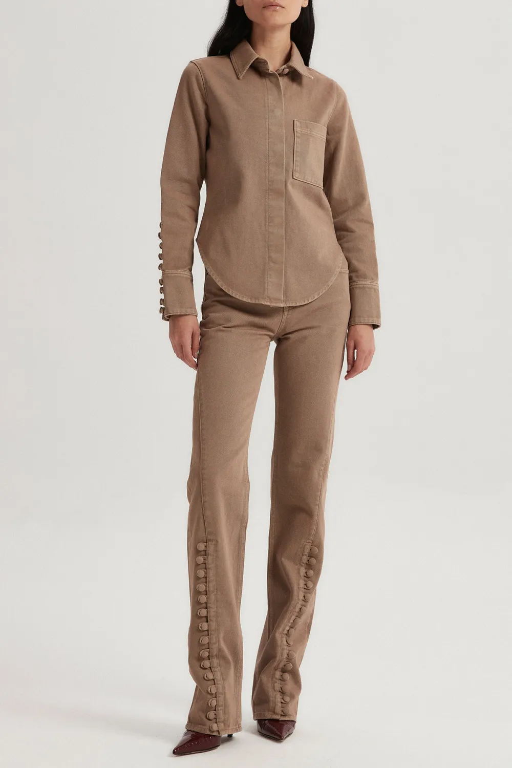 Denim Pants-Mocha