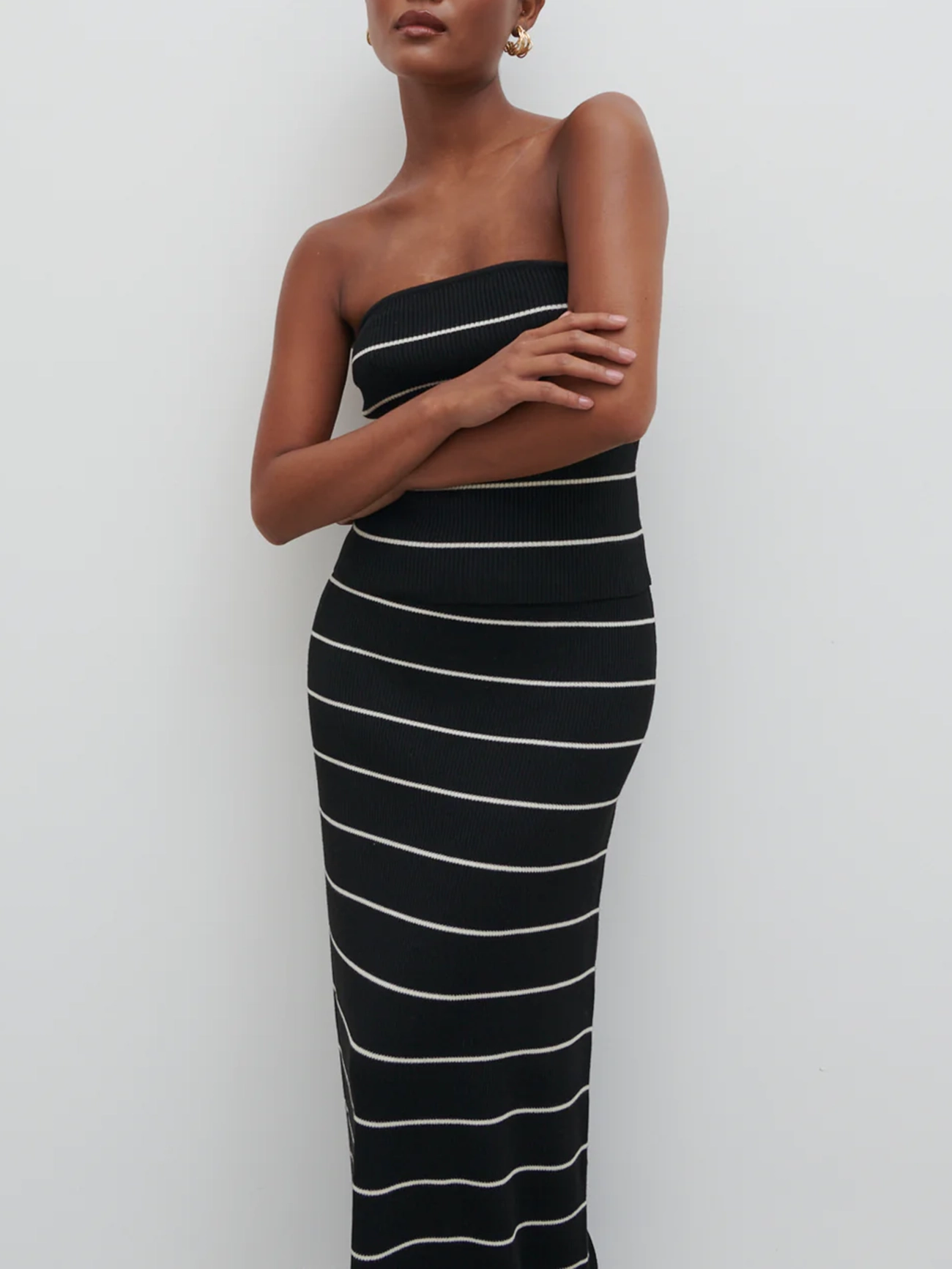 Stripe Knit Skirt
