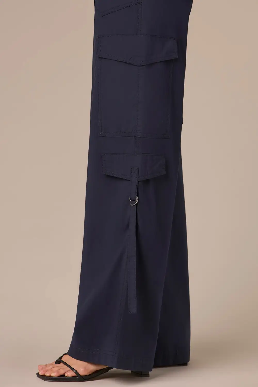  Double Patch Pocket Wide Leg Utility Pants