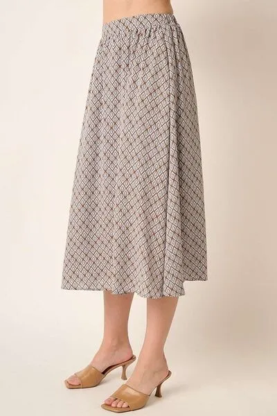 Printed Midi So Category Skirt