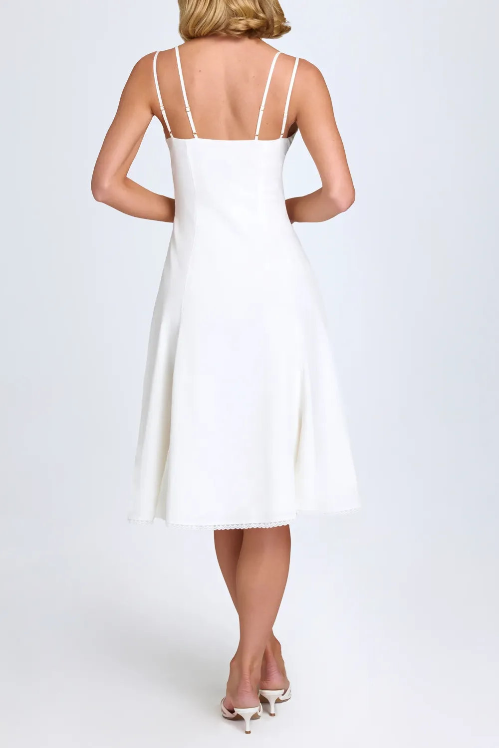 Pure Cotton Breathable Girly Bowknot Ladies Dress