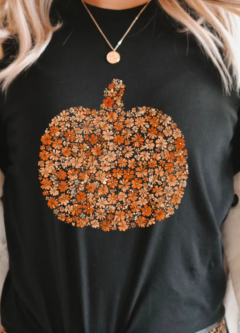 Floral Novelty Graphic Tee
