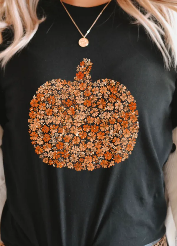 Floral Novelty Graphic Tee