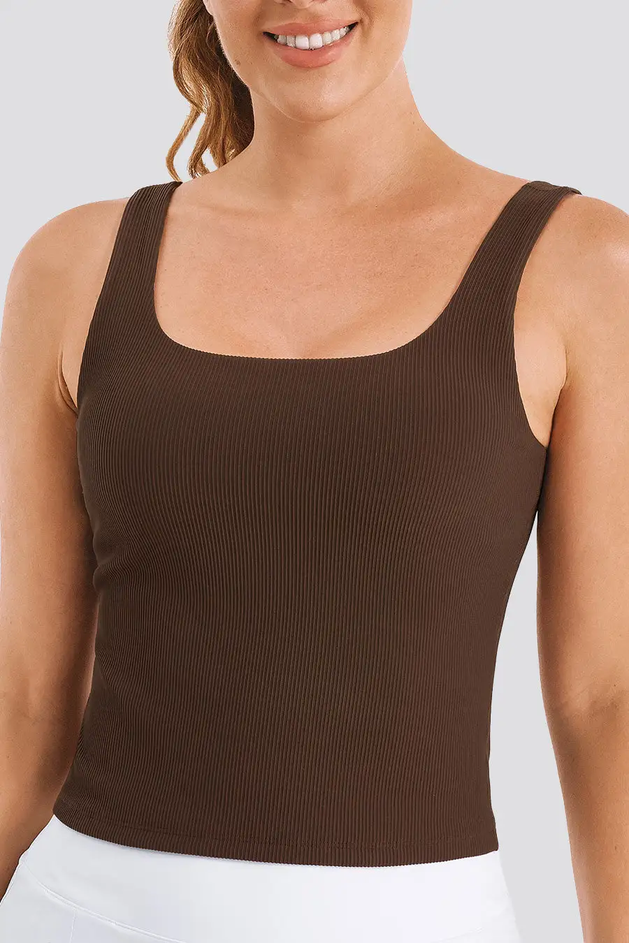 Square Neck Longline Tank Top