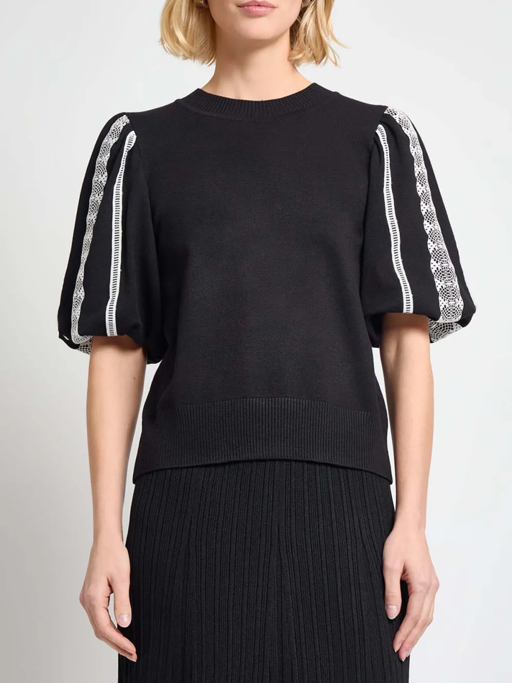 Ribbed Half Sleeve Shirt
