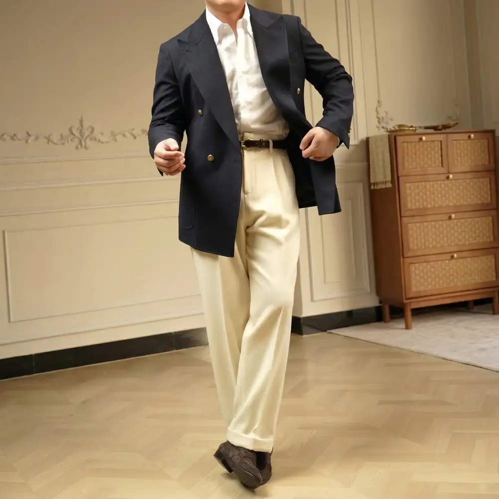 Clean Side Tab Trousers