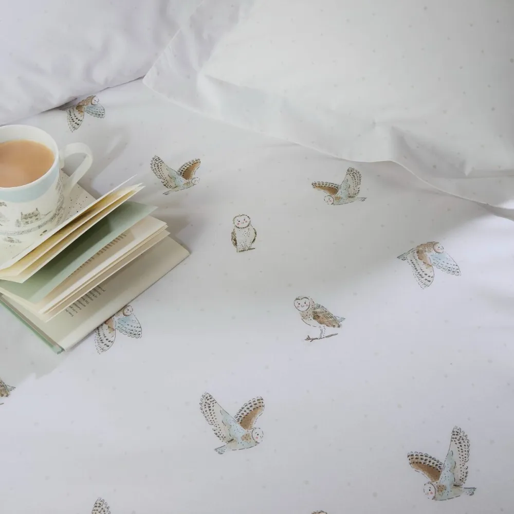 Calm Bedroom Reversible Printed Cotton Duvet Cover Set