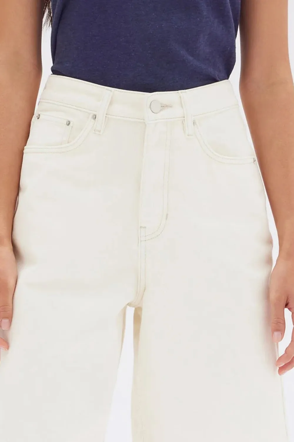 Zipper Style Flip Denim Shorts