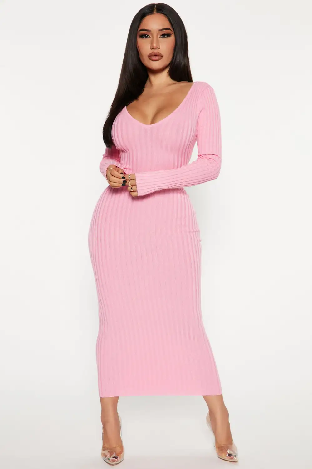 Kallan Knit Dress - Pink