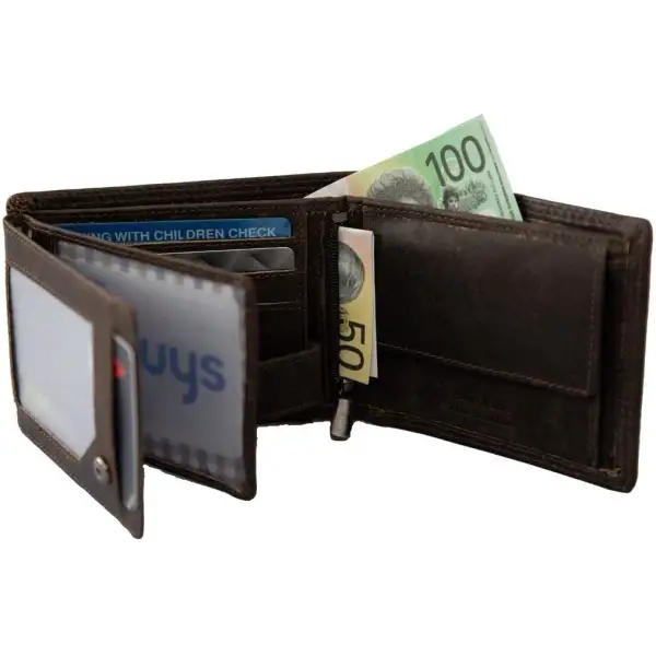 Compact Bifold Leather Wallet