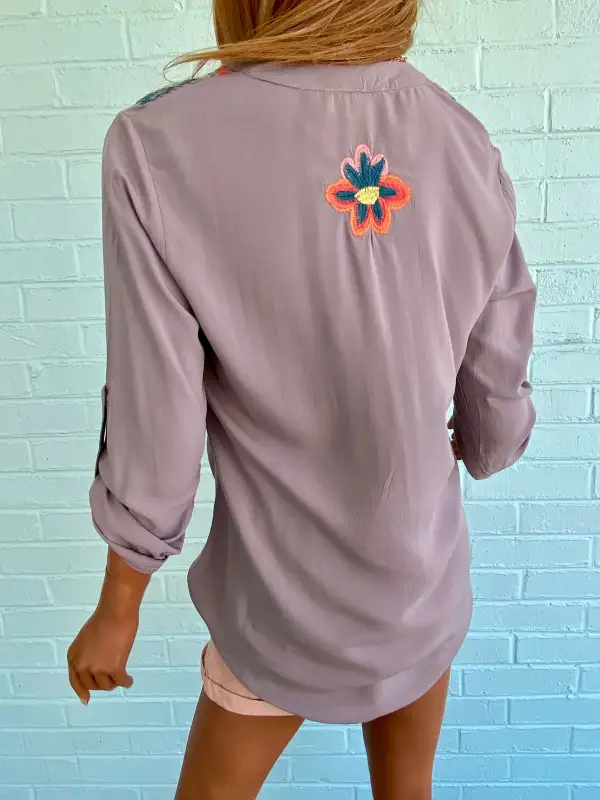 Relaxed Embroidered Tunic