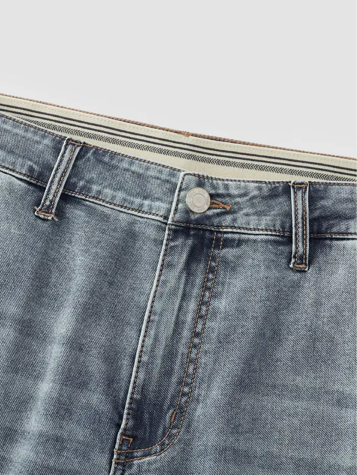Men's Wide-leg Laidback Denim Pants
