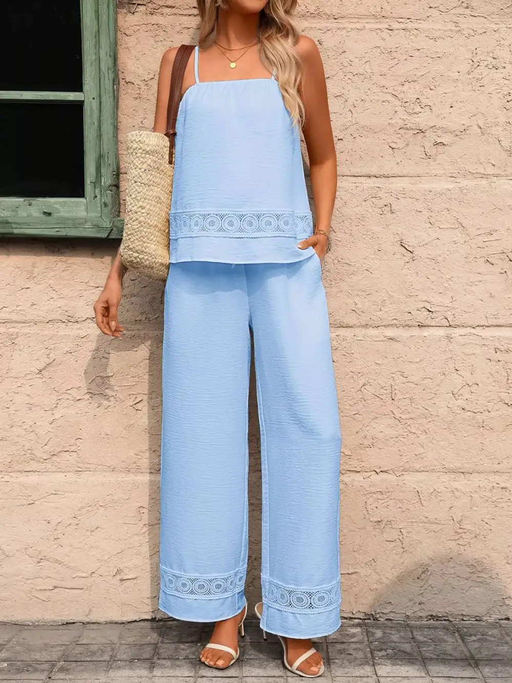 Lace Wide Leg Set
