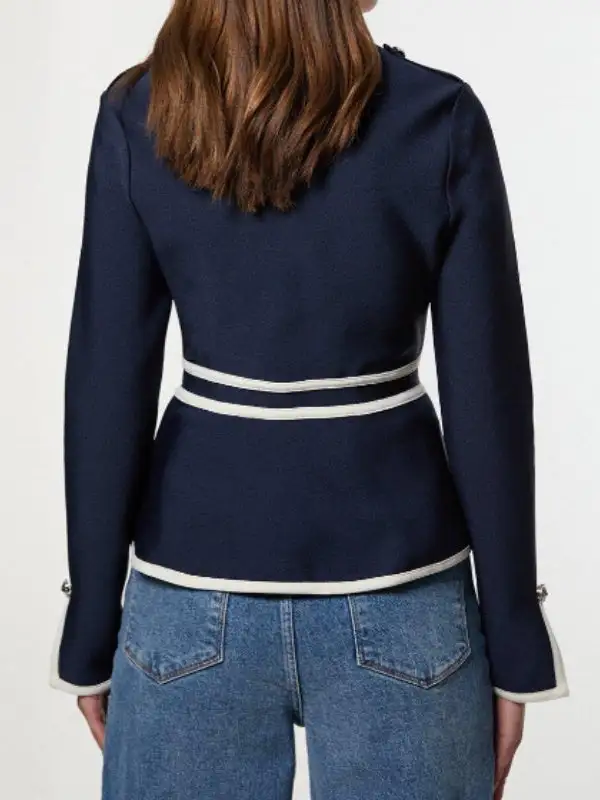 Zip Front Button Front Jacket Classic
