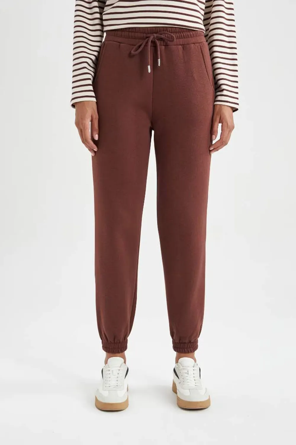 Casual Solid Straight Pants