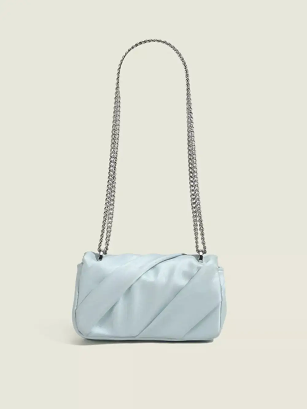 Ruched Flap Crossbody Bag
